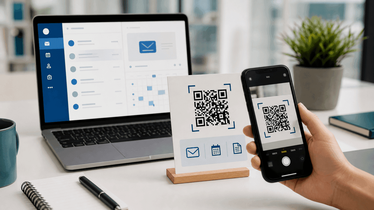 Outlook QR code feature image