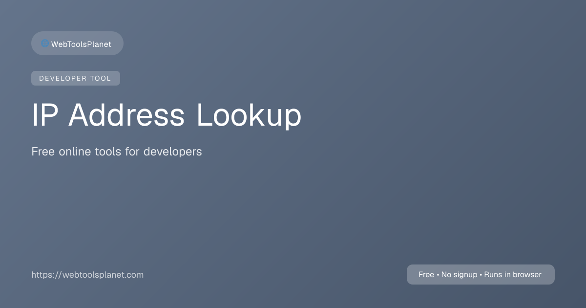 IP Address Lookup & Geolocation – Find Any IP Location | Free ...