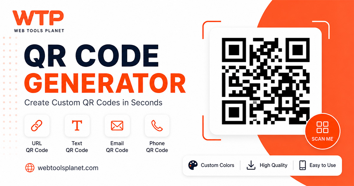 Line Code Generator No Background Free QR Code Generator — No Sign Up, No Expiration | WebToolsPlanet
